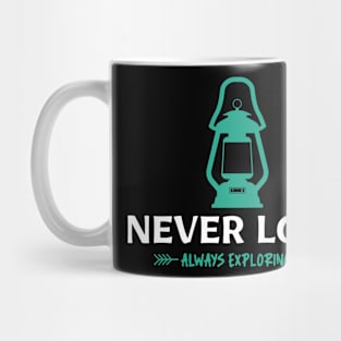 Never Lost Always Exploring Explorer Mug